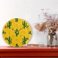 thumbnail image 6 of Coolnut Cactus Round Wall Clock, 9.84 inch Silent Wall Clock for Bedroom, Bathroom, Office, Living Room Home Decor, 6 of 7