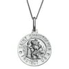 Personalized Sterling Silver St. Christopher Medal Pendant
