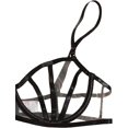thumbnail image 2 of Sexy Pu Leather Strappy Underwire Garter Belt Lingerie Set, 2 of 6