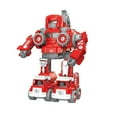 thumbnail image 1 of 1 Set Robot Deformation Truck Five in One DIY Disassemble Assemble Construction Vehicles Develop Ability Playing Set Robot Model Kids Engineering Vehicle Fire Truck Toy Christmas Gift, 1 of 8