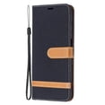 thumbnail image 4 of Feishell Fit for Samsung Galaxy A15 Phone Case with Wrist Strap,Cloth Texture PU Leather Shockproof Anti-Scratch Magnetic Flip Stand Card Slots Wallet Phone Case,Black, 4 of 8