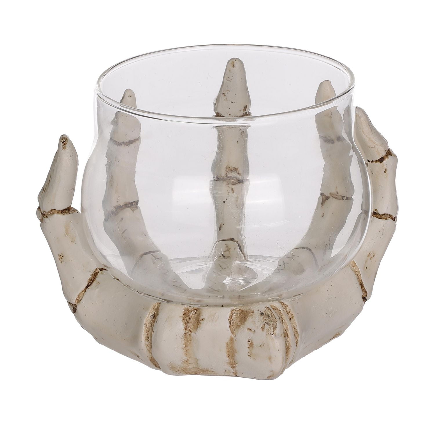 Porte-bougies en os sur le thème d’Halloween pour les décorations d’intérieur d’Halloween 10.1cm