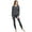 Grey, variant on Thermal Underwear Women's Super Soft Long John Set Bottom Ski Winter Warm Top and Bottom Black S-2XL