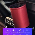 thumbnail image 3 of Riwesomey Cesta de coche, contenedor de basura, organizador de cuero automotriz, cubo de basura plegable impermeable de doble cara Ventana automotriz Grijs, 3 of 6