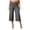 Grey, variant on Womens Fold Over Gaucho Pants Culottes Low Rise Capris Foldover Flowy Going Out Flare Bottoms Wide Leg Capri Pants (Red, XL)