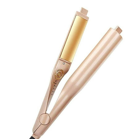 Professional Hair Straightener and Curler 2 in 1 Ceramic Titanium-Plated Flat Iron Salon Tool