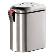 Oggi 7289 Deluxe Stainless Steel Countertop Compost Pail with Ez Open Lid