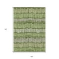 thumbnail image 3 of HomeRoots 592496 10 x 14 ft. Olive Green & Gray Striped Washable Indoor & Outdoor Rectangle Area Rug, 3 of 5