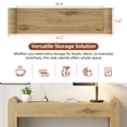 thumbnail image 4 of Laintene 47" Entryway Table, Curved Console Tables for Entryway, Farmhouse Sofa Table Behind Couch, Wooden Hallway Accent Table for Living Room, Entrance, Natural, 4 of 9