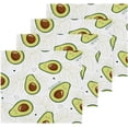thumbnail image 2 of Kawaii Avocado Washcloth 12x12in Set, 6 Pack Absorbent Cotton Towel Square Kitchen Dishes Towels, Soft Cleaning Face Hand Towel Fast Drying, 2 of 7