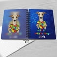 thumbnail image 4 of Autism Awareness Whippet Accept Understand Love Spiral Bound Journal Dog Lover 5x7in Spiral Notebook - 12003, 4 of 5