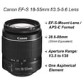 thumbnail image 3 of Canon EOS Rebel T100 / 4000D DSLR Camera with 18-55mm Lens, SanDisk 64GB Memory, Tripod, Backpack and ZeeTech Bundle, 3 of 7