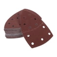 thumbnail image 1 of Unique Bargains 50 Pcs Disques de Ponçage Étanches Humides et Secs Crochets et Boucles Papier de Verre pour Menuiserie, Réparation Automobile 6.10"x4.13 Pouces 11 Trous 1500 Grains Oxyde d'Aluminium Rouge, 1 of 6