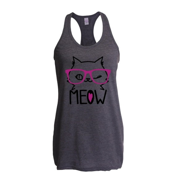 Normal is Boring - Women's Racerback Tank Top, up to Women Size 2XL - Meow Cute Cat Kitty