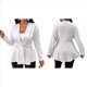 thumbnail image 3 of Chaqueta Texturizada con Botones, Cuello en V y Dobladillo con Volantes para Mujer, Talla Grande L, 3 of 6