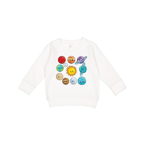 Inktastic Happy Sun Moon and Planets Toddler Sweatshirt