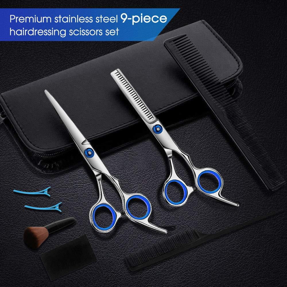 Stainless Steel Hair Wig Cutting Shears & Thinning Scissors Set Cosplay  Accessories Hair Styling