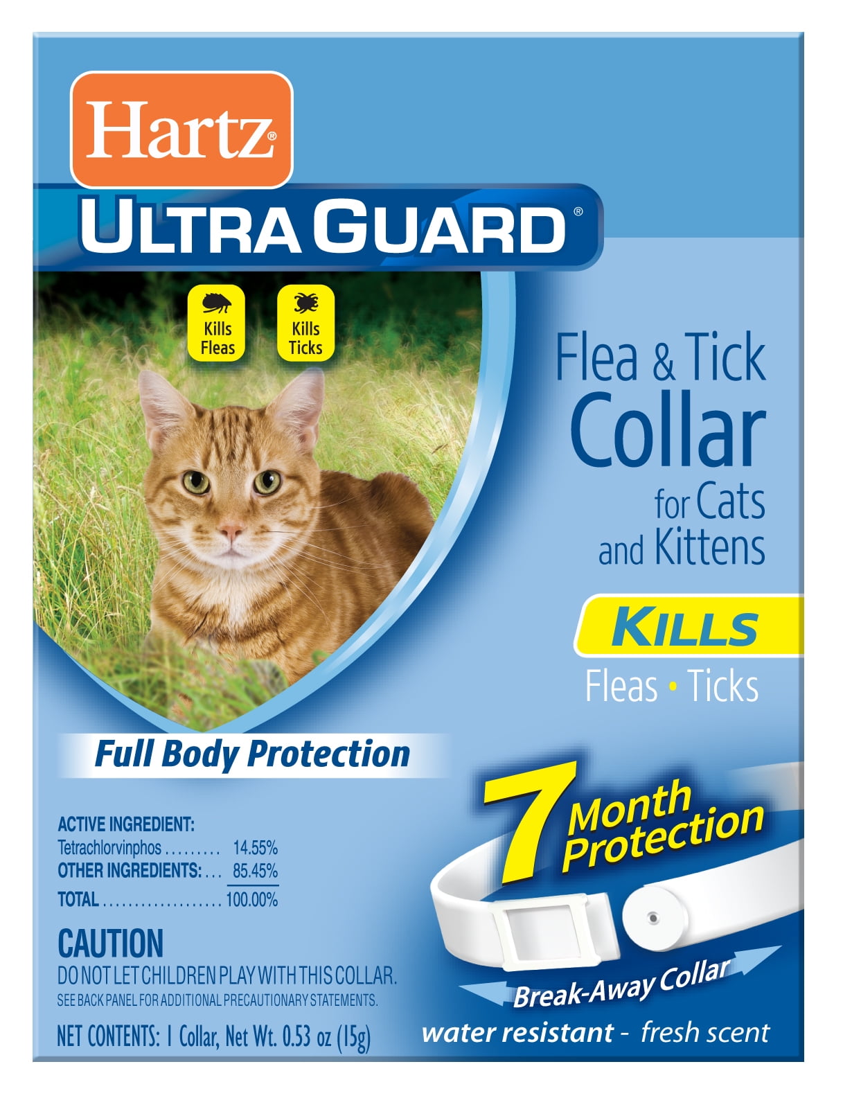 Hartz UltraGuard Reflecting Flea & Tick Collar for Cats and Kittens, 7