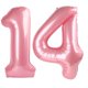 thumbnail image 1 of Globo número 14 Kelfuoya rosa nacarado de 40 pulgadas, 1 of 4