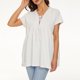 thumbnail image 4 of Blusa de encaje con cuello en V informal para mujer a la moda, camiseta de manga corta, Tops ajustados de verano Fridja  gope4901, 4 of 6