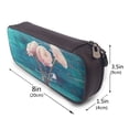 thumbnail image 3 of Lsque Flowers in Glass Vase Printed Big Capacity PU Leather Pencil Case Large Pencil Pouch Stationery Pen Bag Pencil Holder for Teen, 3 of 6