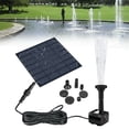 thumbnail image 3 of Solar Powered Water Fountain Pool Pond Water Sprinkler Sprayer with Water Pump & 3 Spray Heads, 3 of 10