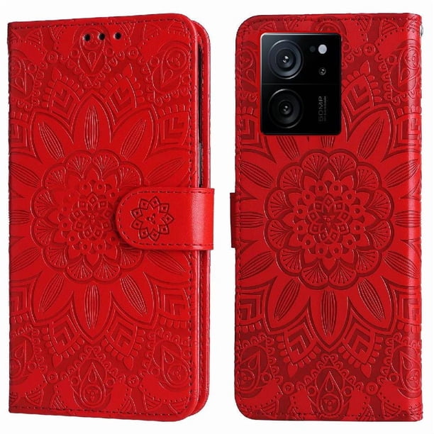 Funda tipo cartera GANGXUN para Xiaomi 13T Pro , diseño girasol, cuero PU, soporte, cierre magnético, tarjetero