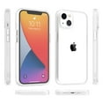 thumbnail image 3 of SaniMore for iPhone 14 Plus Ultra-Thin Case, High Quality Transparent Tempered Glass Back Anti-Scratch Heavy Duty Full Body Protective Case for iPhone 14 Plus Women Men, ,Clear, 3 of 7