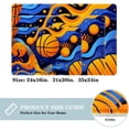thumbnail image 2 of Basketball Area Rugs: Polyester Non-Slip Machine Washable Floor Carpet Office Rug, 2 of 6