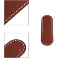 thumbnail image 5 of Juego de 3 piezas de bolsa de cuero pu, gancho inferior para cojín, parte inferior ovalada de 30x10cm con gancho con orificio, parte inferior para bolsa tejida a mano DIY oso de fresa Electrónica, 5 of 5