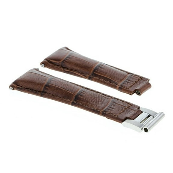 LEATHER WATCH STRAP BAND FOR ROLEX DAYTONA 16518 16519 116520 116523  DARK BROWN