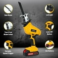 thumbnail image 6 of NEXPOW Cordless Reciprocating Saw - 24V Electric Saw,3500 SPM,7 Saw Blades for Wood, Metal, PVC Cutting, 6 of 8