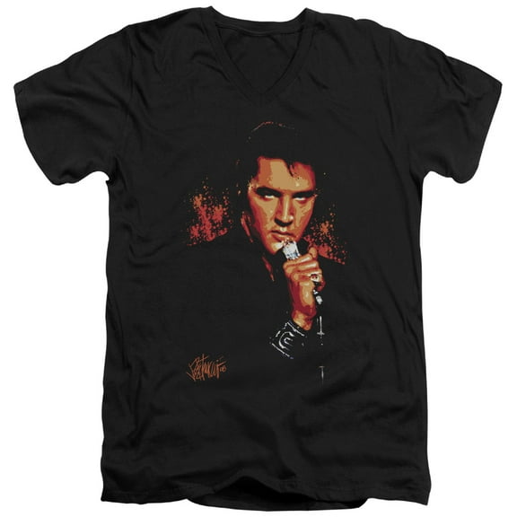 Elvis Presley - Trouble - Slim Fit V Neck Shirt - X-Large