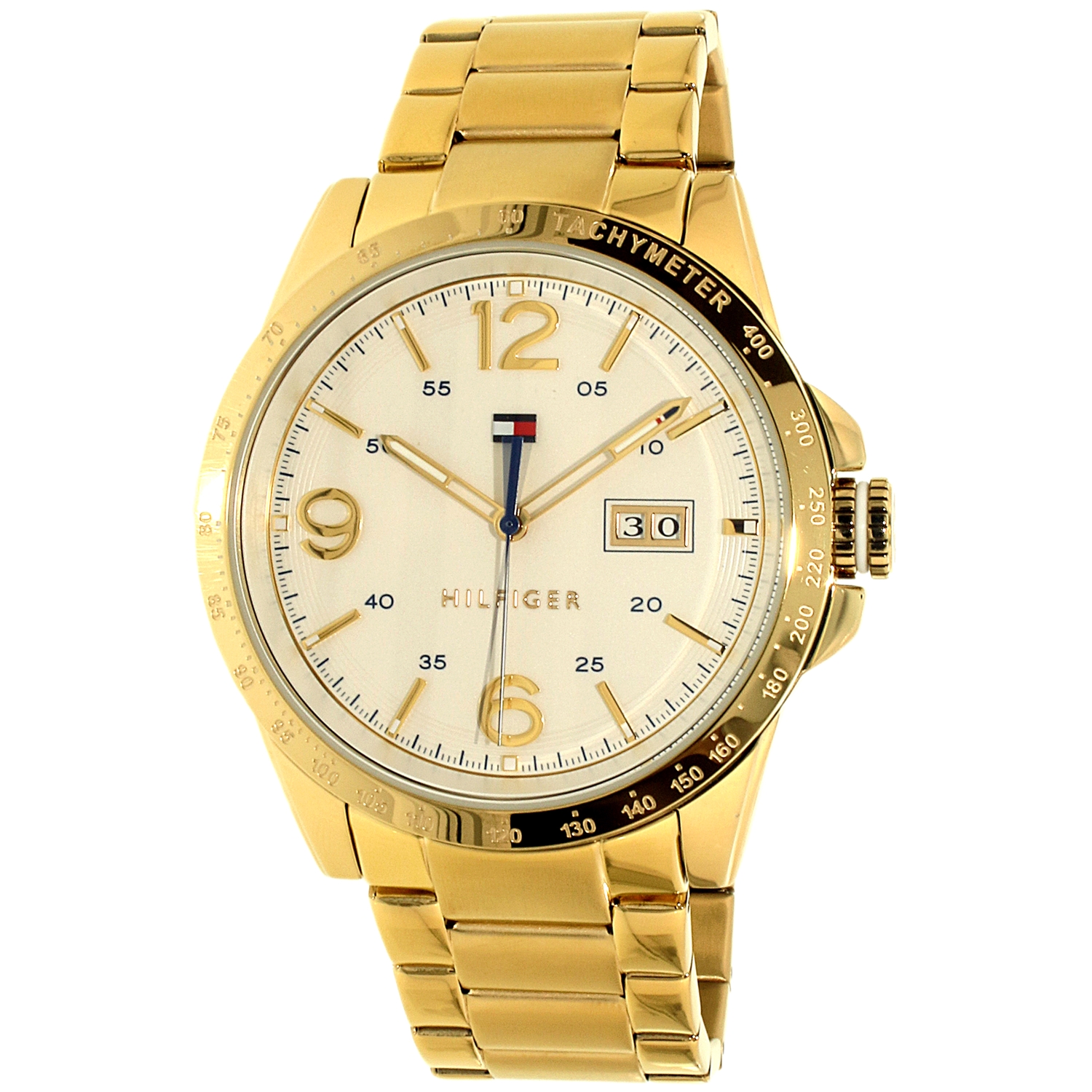 tommy hilfiger gold watch mens