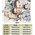 thumbnail image 4 of Josh Actor Hutcherson Blanket Soft Throw Blanket Micro Fleece Fuzzy Blankets Thin Bed Couch Decor for Men Women Adult Nap Bedroom Office All Season 40x30 in, 4 of 9