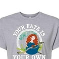 thumbnail image 3 of Disney Brave - Merida Your Fate Is Your Own - Juniors Cropped Cotton Blend T-Shirt, 3 of 5