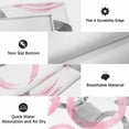 thumbnail image 6 of Pink Grey Outdoor Rug for Patio/Deck/Porch, Non-Slip Large Area Rug 3 x 5 Ft, Geometric Circle Modern Abstract Simple Art Indoor Outdoor Rugs Washable Area Rugs, Reversible Camping Rug Carpet Runner, 6 of 8