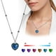 thumbnail image 3 of Collar de Regalo Colgante Sensible al Calor Joyería que Cambia de Color Collar de Acero Inoxidable en Forma de Corazón, 3 of 8