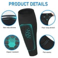 thumbnail image 3 of UHIAGREE Soccer Shin Guards, Calf Compression Sleeves with Honeycomb Pads, 1 Pair, S, Black, 3 of 7