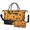 Halloween Minimalist Icons Pattern, variant on Halloween Lime Green Bat Pumpkin Pattern 2 Piece Travel Bag Set, Beach Travel Carryall with Shoe Compartment, Leather Trim Handles Gift Ideas for Holiday Birthday Gifts