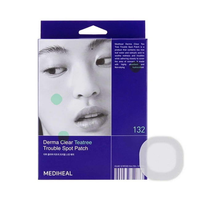 Tratamiento para árboles de té Spot Patch Mediheal Derma Clear, 132 parches