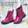 thumbnail image 2 of Botas DREAM PAIRS para Niñas Combat Cortas Color Rojo Rosado Talla 11, 2 of 6
