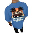 thumbnail image 2 of Journeying with Jesus Graphic Tees for Men 2026 Summer Casual Short Sleeve Crewneck Christian T Shirts, 2 of 4