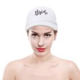 thumbnail image 4 of Gorra de béisbol para niños, gorra de malla transpirable para camionero, sombrilla decorativa, gorra con visera para niños, brillo blanco, 4 of 5