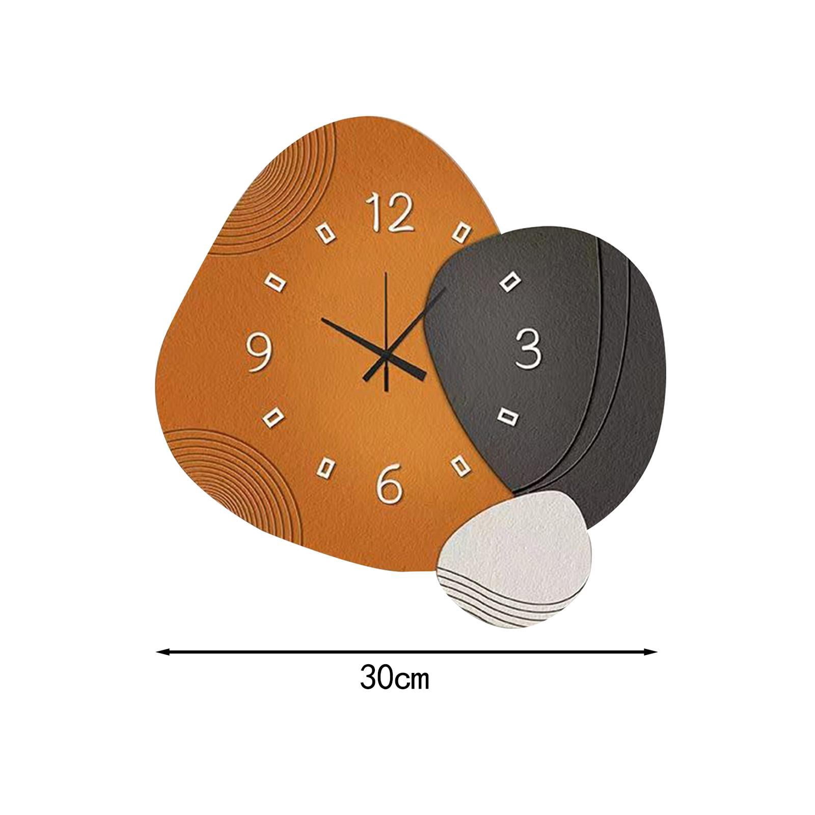CarpNettore Modern Transparent Small Fish Tank Wall Clock Decorative Ornament Aquarium Art Vase Table Watch for Home Office Bedroom Bathroom Restaurant