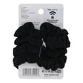 thumbnail image 2 of Scunci The Original Scrunchie Twisters Scrunchies, Black, 4-Count, 2 of 2