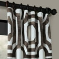 thumbnail image 3 of Mecca Printed Cotton Curtain (1 Panel), Mecca Brown, 50W X 84L, 3 of 6