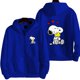 thumbnail image 3 of Snoopy-Sudadera con capucha y cremallera para hombre y mujer, chaqueta informal de dibujos animados de Anime, color rosa, abrigos de gran tamaño para parejas, primavera y otoño, novedad de 2024, 3 of 5