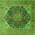 thumbnail image 1 of Ahgly Company Indoor Square Medallion Green Traditional Area Rugs, 4' Square, 1 of 1