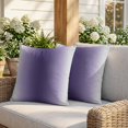thumbnail image 3 of 24x24 Pillow Covers Set of 2, Purple Grey Ombre Square Throw Pillow Covers for Couch/Sofa/Living Room, Farmhouse Gradient Minimalist Decorative Soft Pillowcases for Couch Throw Pillows, 3 of 9